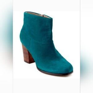 Cole Haan Cassidy Bootie Teal 7.5 Brand New Suede